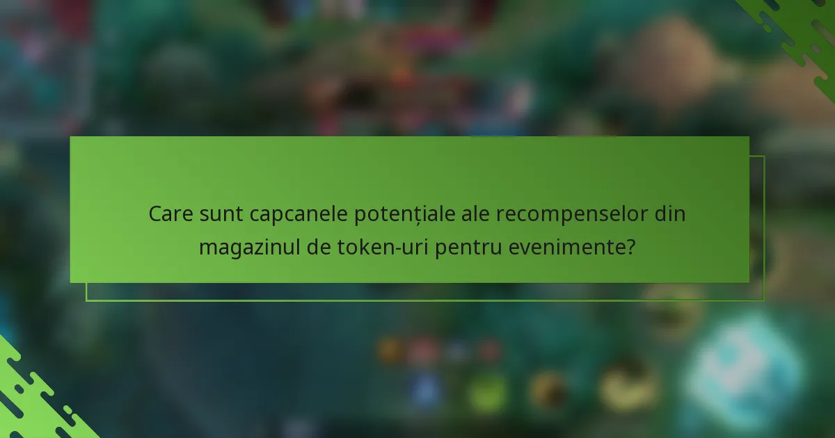 Care sunt capcanele potențiale ale recompenselor din magazinul de token-uri pentru evenimente?