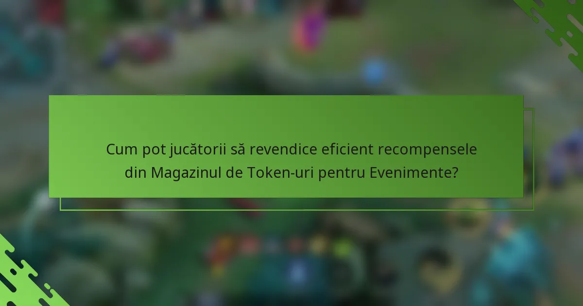 Cum pot jucătorii să revendice eficient recompensele din Magazinul de Token-uri pentru Evenimente?